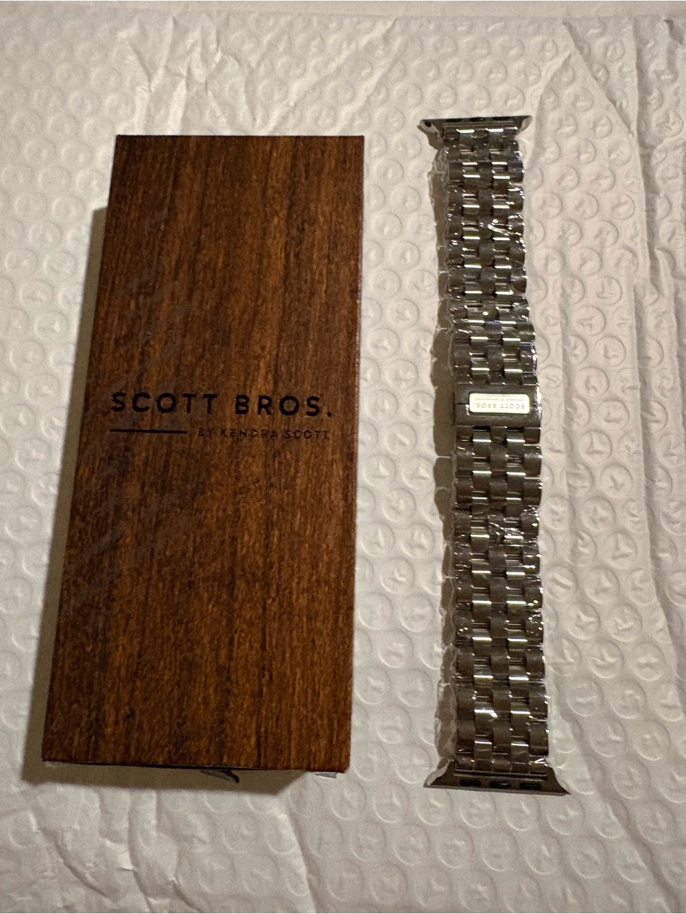 Kendra Scott Men’s Silver Stainless Steel Link Watch Band NWOT